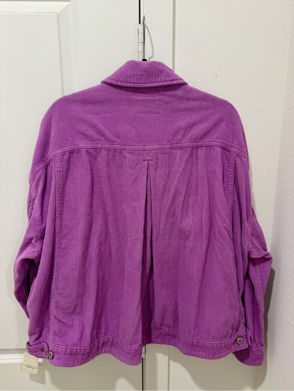 NWT We The Free by Free People Rumors Corduroy Jacket in Violet Turtle Colorway - Picture 5 of 8
